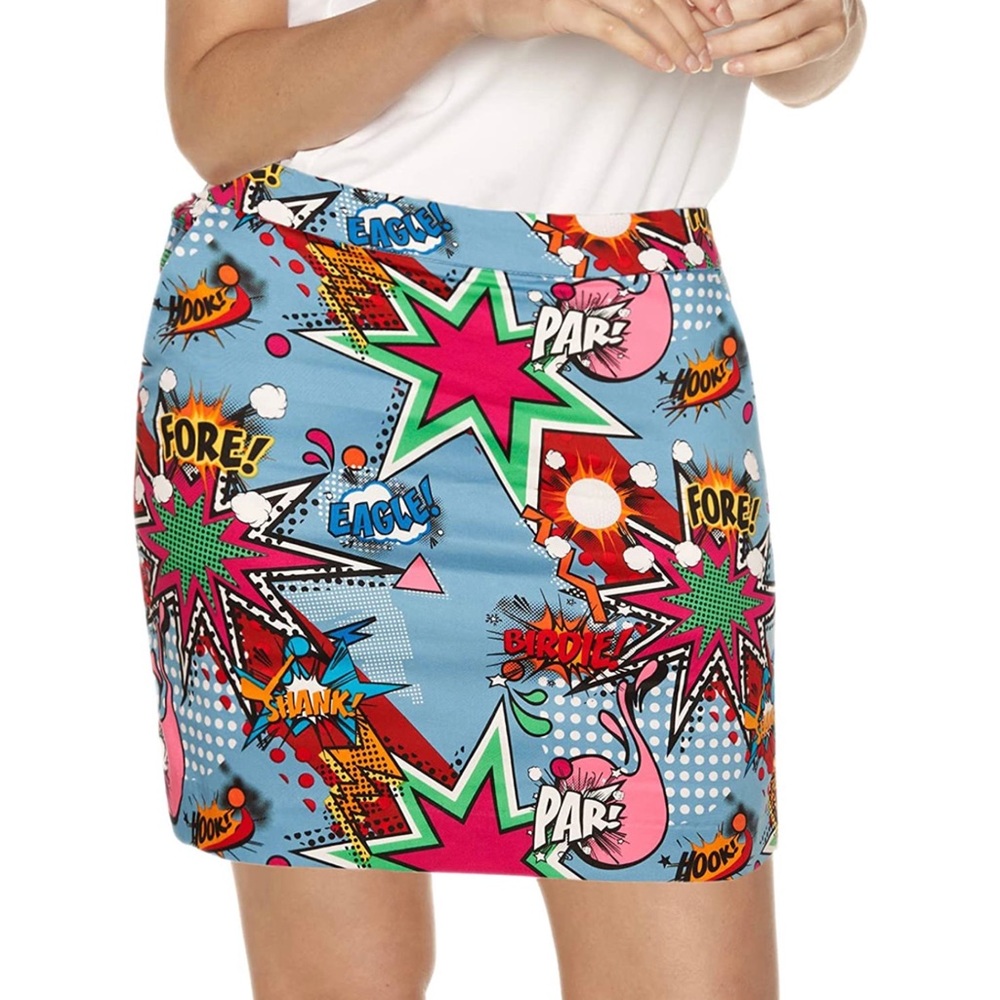 Royal & Awesome Pop Art Golf Skirt 4